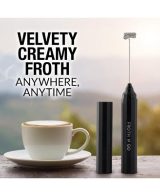 Froth N Go Rechargeable Milk Frother with Case for Lattes