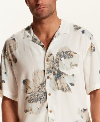 Men's Short-Sleeve Rayon Camp Shirt