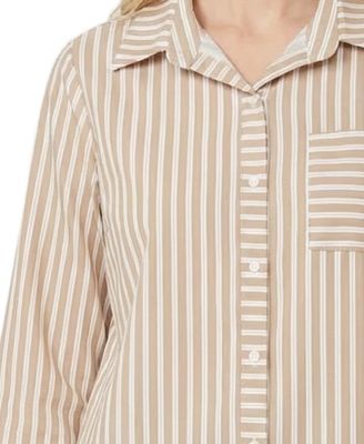 Women's Long-Sleeve Blouse with Chest Pocket