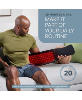 Red Light Therapy Belt – 660nm & 850nm Infrared Therapy Wrap for Back, Shoulders & Body, Triple Chip LEDs, Portable Heating Pad