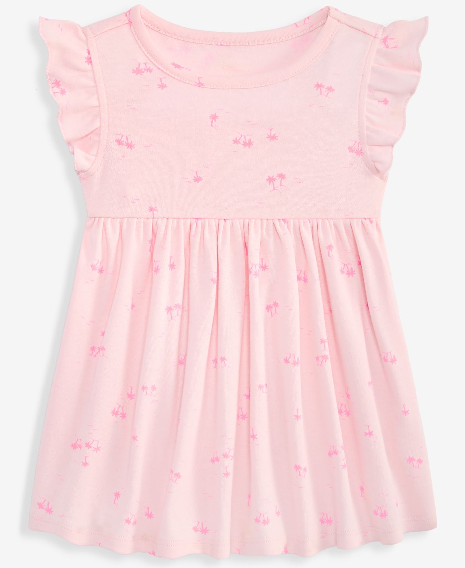 Baby Girls' 0M-24M Palm Tree-Print Dress