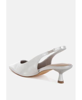 Womens Pentas Kitten Heel Slingback Sandals