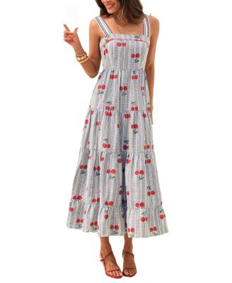 Women's Fruit Pie Cherry Maxi Beach Dress