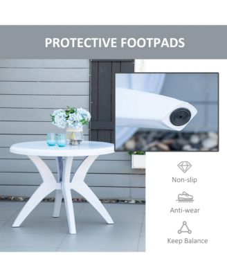 Patio Bistro Dining Table with Umbrella Hole