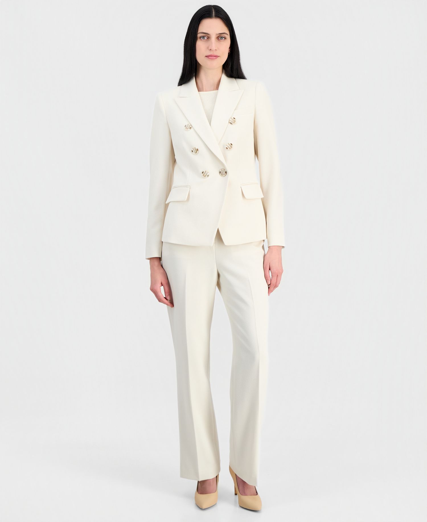 Women's Crepe Double-Breasted Blazer