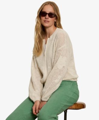 Women's Daily Escape Flower Long-Sleeves Sweater