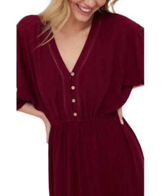 Women's Somerton Kaftan Style Embroidered Maxi Dress