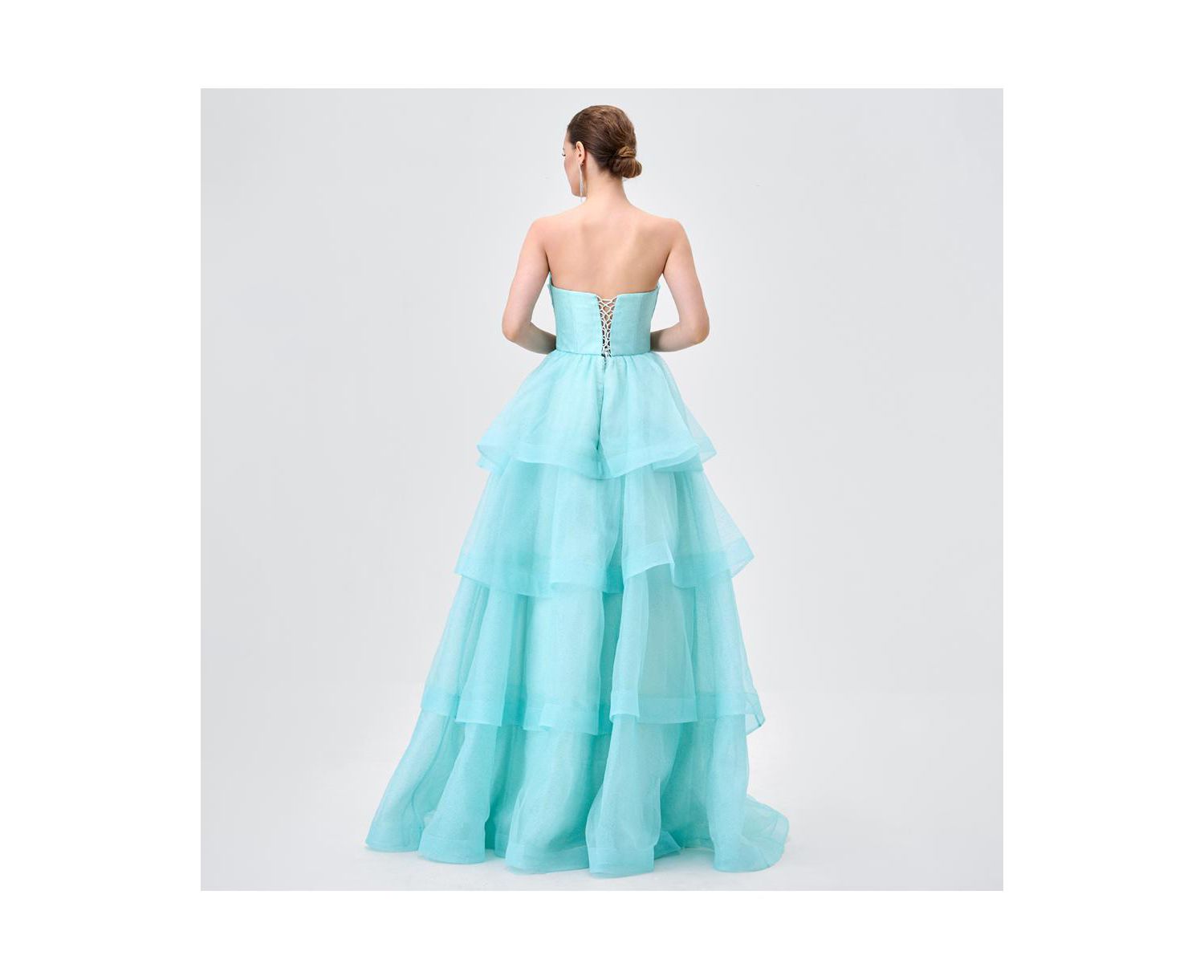 Women's Tiff Strapless Tiered Ball Gown