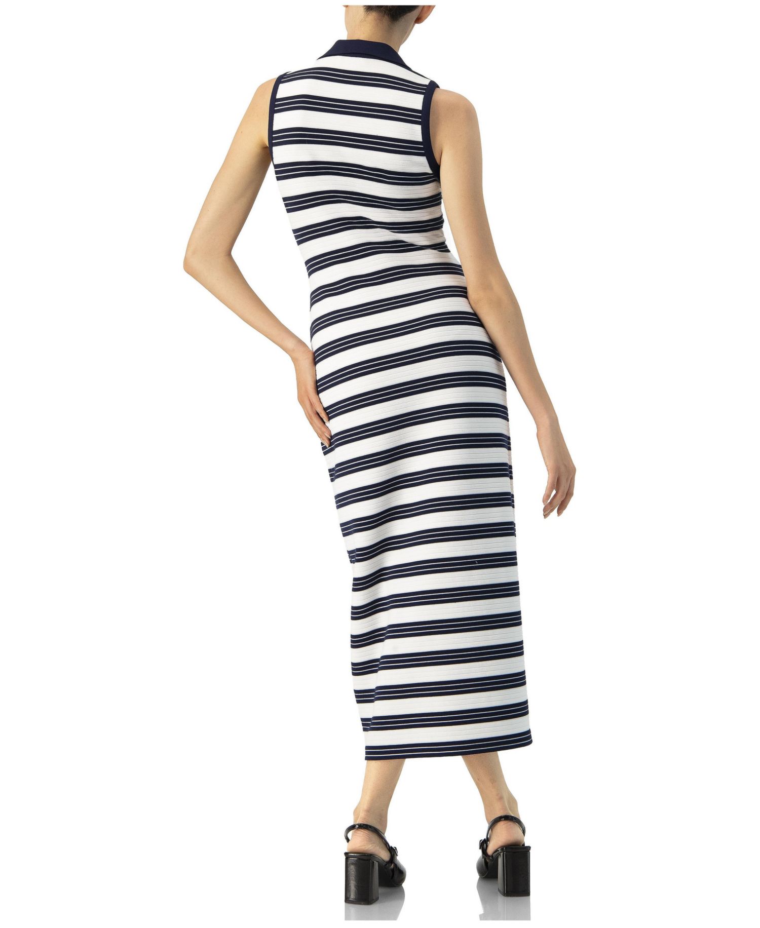 Women's Sleeveless Striped long Dress