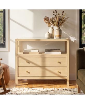 Solid Wood Chest With Tempered Glass Top , Pre-Assembled Chest