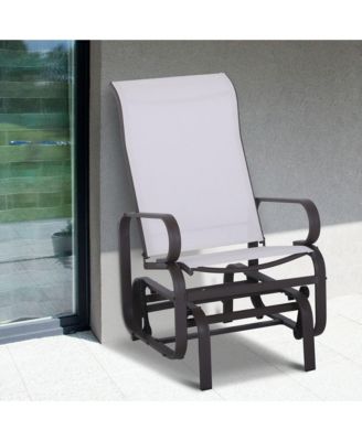 Outdoor Glider Chair, Gliders for Outside Patio with Smooth Rocking
