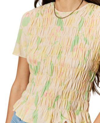 Women's Better Together Floral Smocked Top