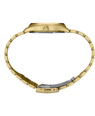 Men's Gold Stainless Steel Dial Bracelet Watch, 36.9mm