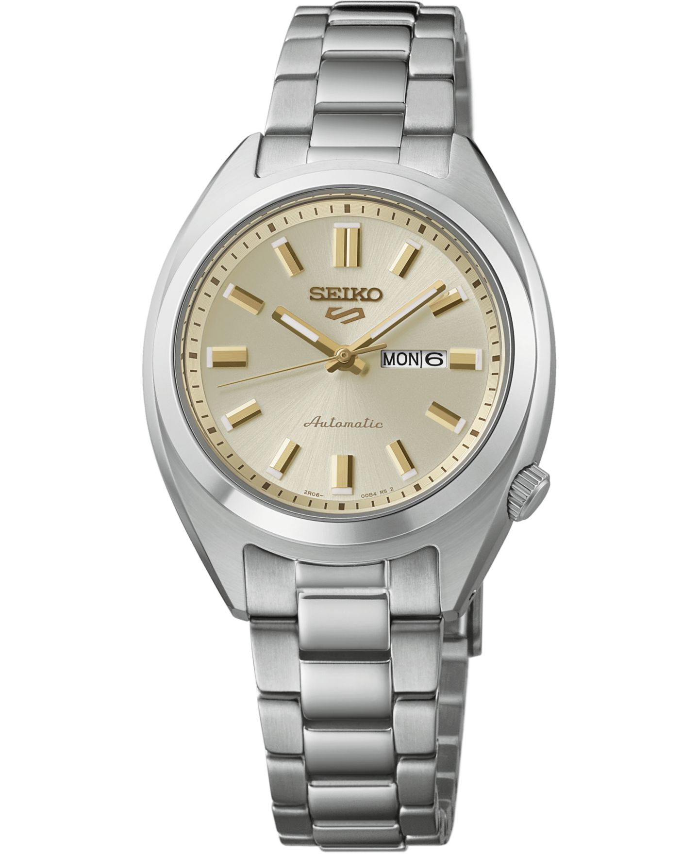 Женские часы Seiko Automatic 5 Sport Stainless Steel Bracelet Watch, 32mm — фото 1