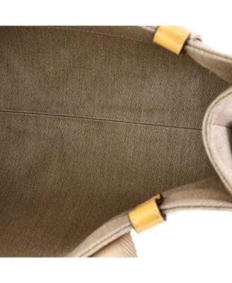 Medium Woody Tote Canvas with Leather