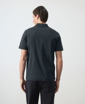 Men's Cotton Fine-Knit Polo Shirt