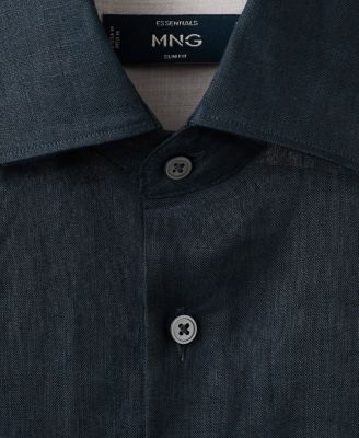 Men's Linen Slim-Fit Shirt