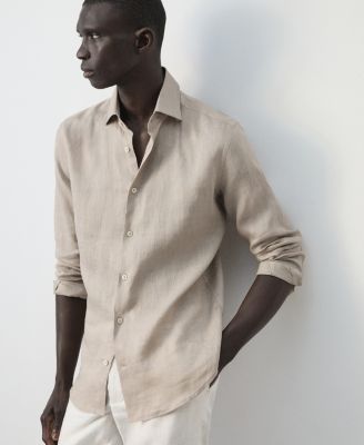 Men's Linen Slim-Fit Shirt