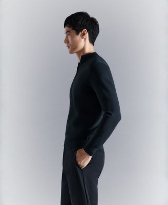 Men's Comfort Stretch Zip-Up Sweater