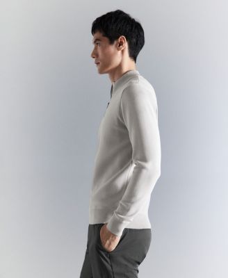 Men's Comfort Stretch Zip-Up Sweater