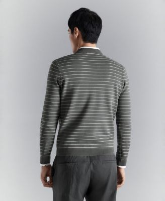 Men's Comfort Stretch Striped Sweater