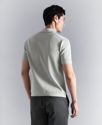 Men's Comfort Stretch Zip Polo Shirt