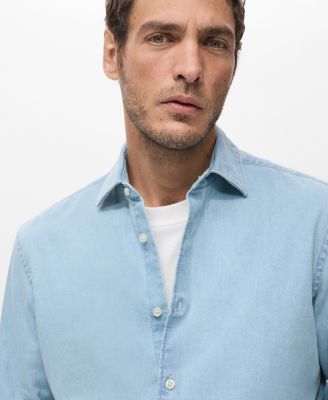 Men's Cotton Denim Shirt