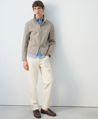 Men's Prince of Wales Check Zip-Up Jacket