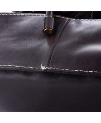 Small Marcie Satchel Leather