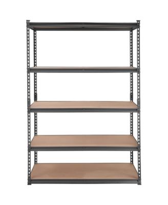 Storage Shelving Unit, 5-Tier Adjustable Metal Storage Shelves, Heavy Duty Organizer Rack for Pantry, Basement, 18" D x 48" W x 72" H