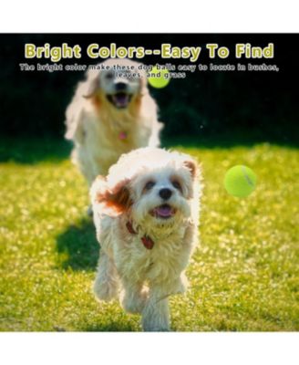 Pack of 6 Small Tennis Balls 2 Inch Size for Dogs Colorful Pet Playing Balls for Fetch Training and Pet Ball Launcher Compatible