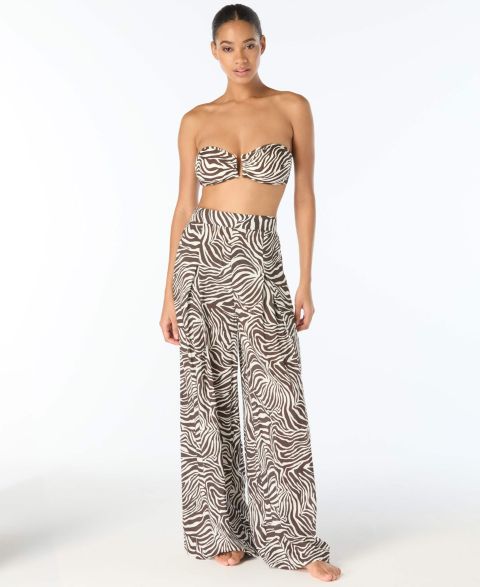 Женские брюки Vince Camuto Printed Cover-Up, цвет: Шоколадный