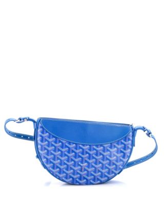 Hirondelle Shoulder Bag Coated Canvas and Leather