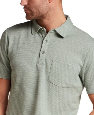 Men's Short-Sleeve Waffle Polo Shirt