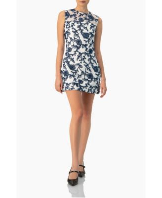 Women's Sleeveless Embroidered A-Line Dress