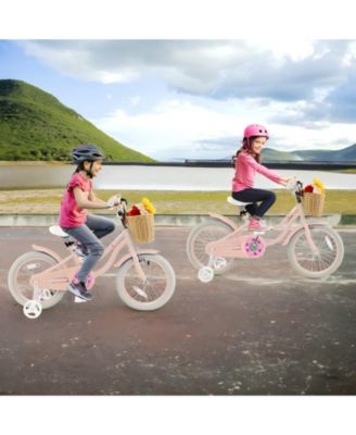 16 Inch Kids Bike with Adjustable Handlebar for Girls Boys Ages 4-7