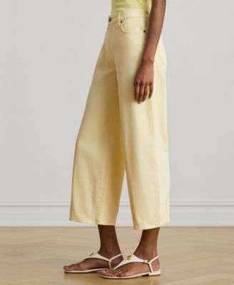 Women's High-Rise Wide-Leg Cropped Jeans