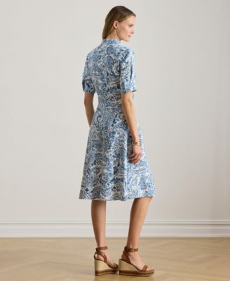 Women's Point Collar Shirt Dress