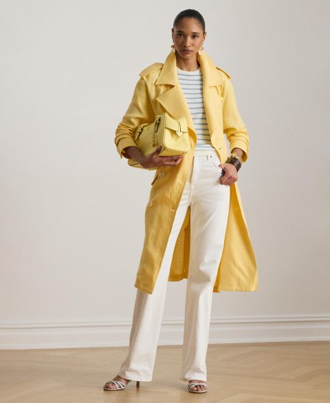 Женские куртки Lauren Ralph Lauren Double-Breasted Trench Coat