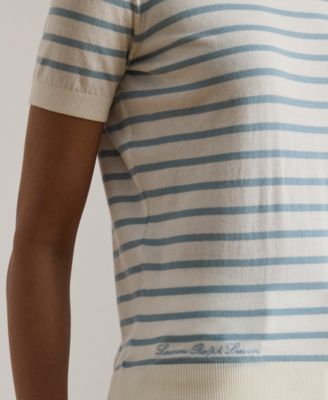 Women's Short-Sleeve Ribbed Sweater