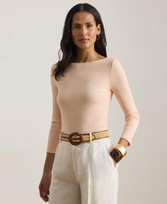 Women's Slim Fit Boat Neck Top