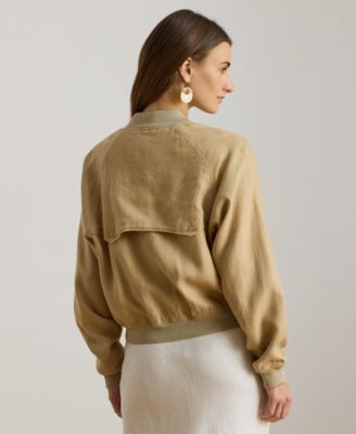 Women's Baseball Collar Bomber Jacket