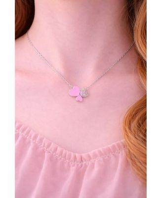 Girls Hypoallergenic Heart Pendant Necklace