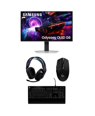 LS27FG810SNXZA 27" G91SD Odyssey OLED 4K 240Hz Gaming Monitor with G535 Headset, G213 Keyboard, and G305 Mouse (2025)