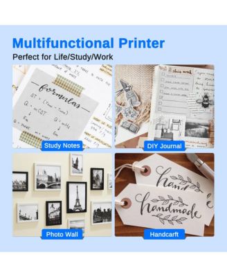 PM230 Mini Bluetooth Thermal Sticker Printer. Includes 3 paper rolls & templates for easy printing from phones & tablets. Portable design