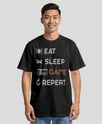 Nintendo Men's NES Eat Sleep Game Repeat Short Sleeve T-Shirt