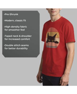 Men's Cat Retro Style Short Sleeve T-Shirt