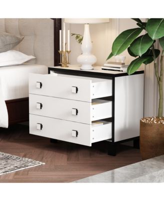 3-Drawer Bedroom Dresser , Modern Chest, Nightstand