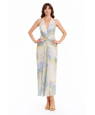 Women's Naya Printed Halter Maxi Dress