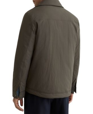 Men's Quilted Press-Stud Overshirt